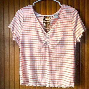 American Rag Cropped Shrunken Tee - Juniors XL